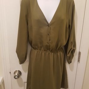 Olive color dress